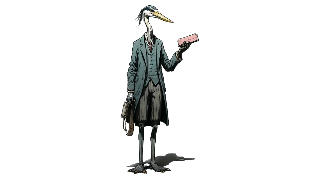 Beste Crypto Casino's: De reiger-registerhouder houdt een grote stempel omhoog in één hand De reiger-registerhouder houdt een grote stempel omhoog in één hand